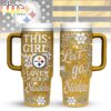 Pittsburgh Steelers Let's Go Tumbler 40Oz With Handle