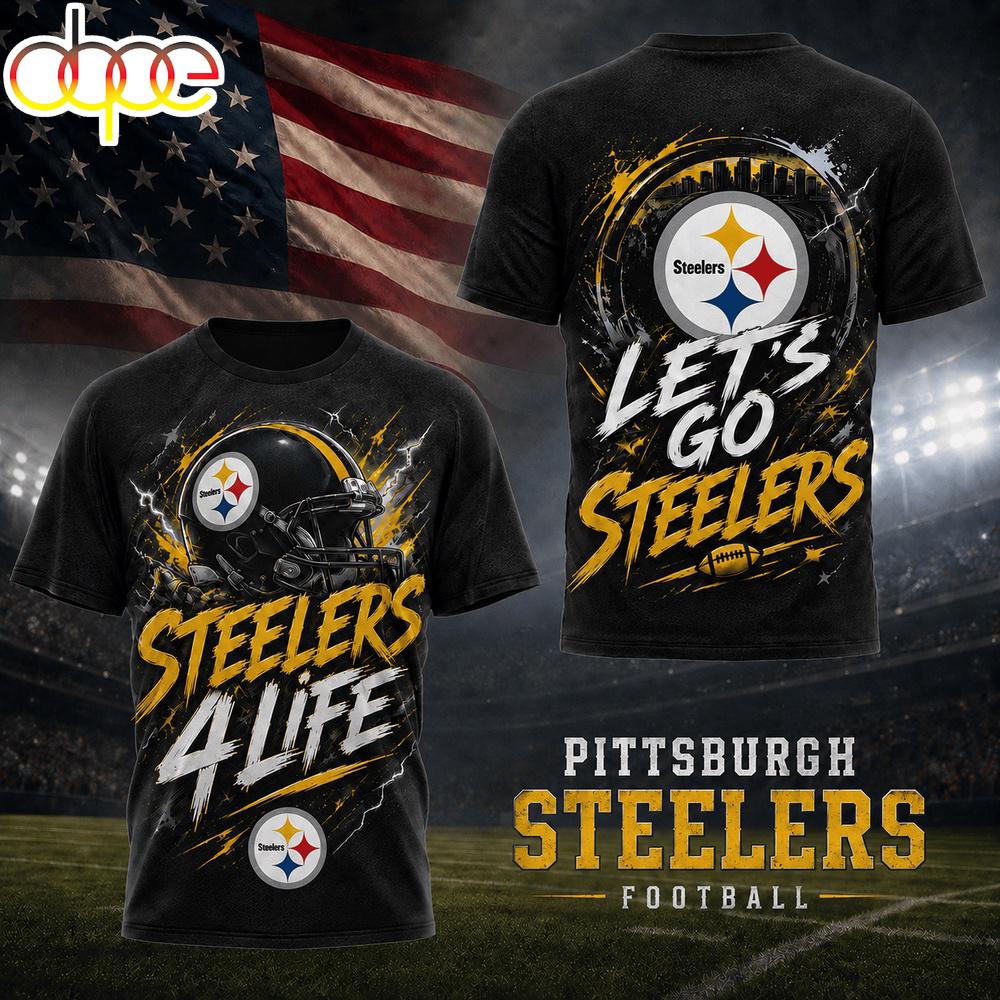 Pittsburgh Steelers NFL Fan For Life 3D T-Shirt