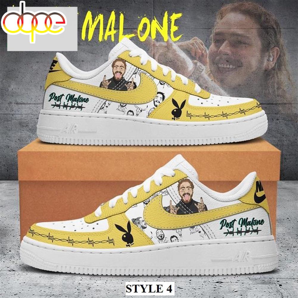 Post Malone Music Air Force 1 Shoes Gift For Fans
