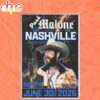 Post Malone Nashville TN Concert June 30 2026 Poster Canvas