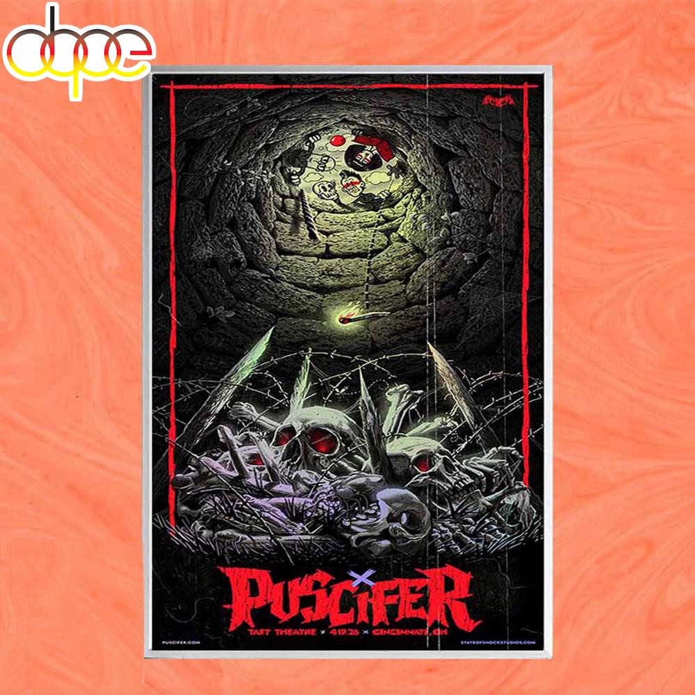 Puscifer Apr 19 2026 Taft Theatre Cincinnati OH Tour Poster Canvas