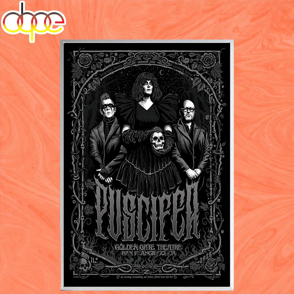 Puscifer May 11 2026 Golden Gate Theatre San Francisco CA Tour Poster Canvas