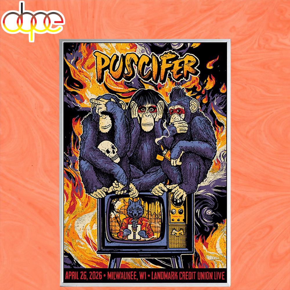 Puscifer The Normal Isn't Tour 2026 Poster Canvas Puscifer The Normal Isn't Tour 2026 Poster Canvas