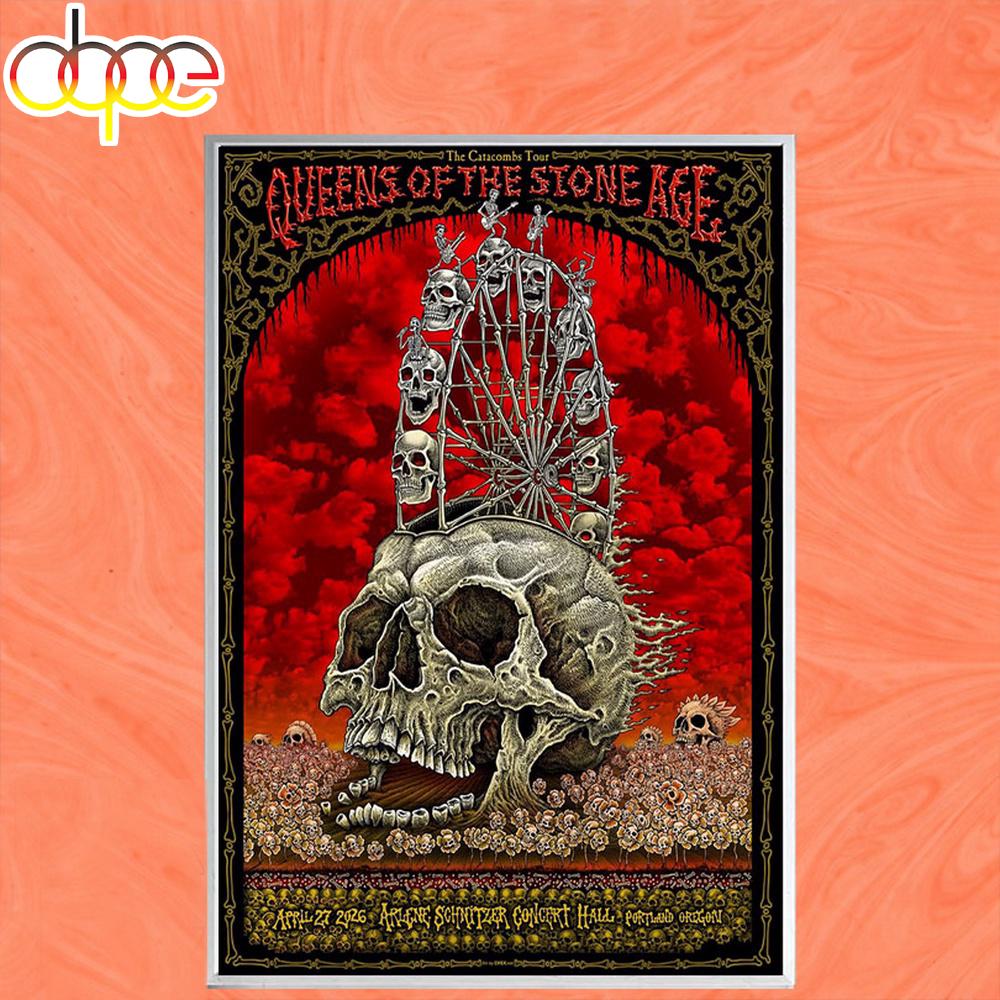 QOTSA Arlene Schnitzer Concert Hall Apr 27 2026 Poster Canvas QOTSA Arlene Schnitzer Concert Hall Apr 27 2026 Poster Canvas