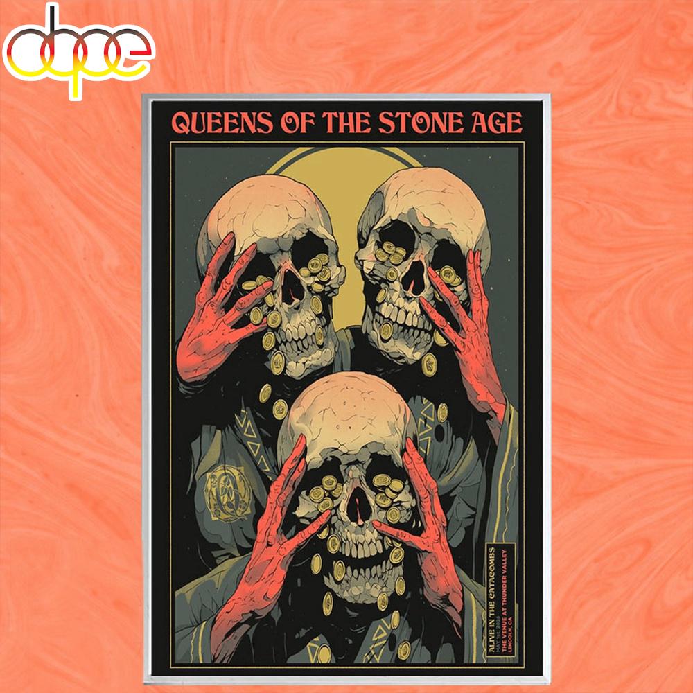 QOTSA Lincoln CA US Tour May 01 2026 Poster Canvas QOTSA Lincoln CA US Tour May 01 2026 Poster Canvas