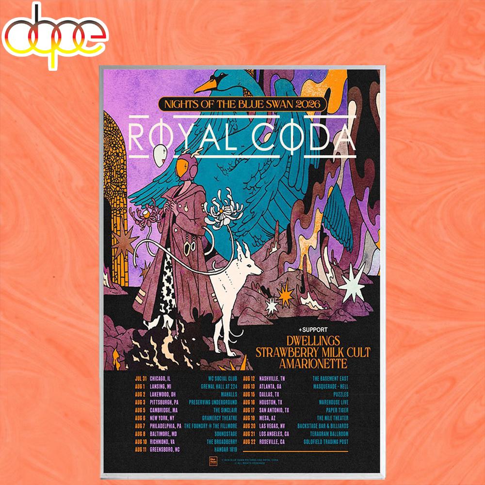 Royal Coda Fall Tour 2026 Poster Canvas Royal Coda Fall Tour 2026 Poster Canvas