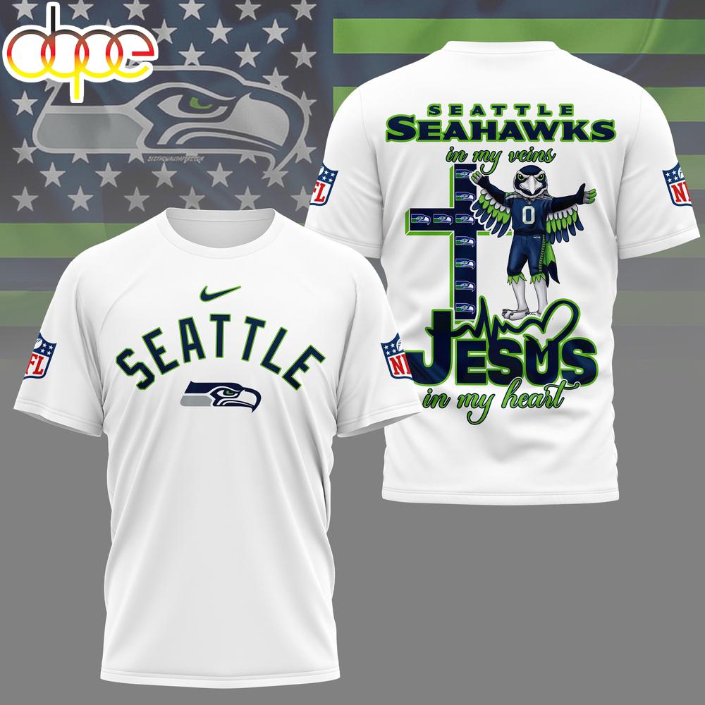 Seattle Seahawks Faith & Football 3D T-Shirt