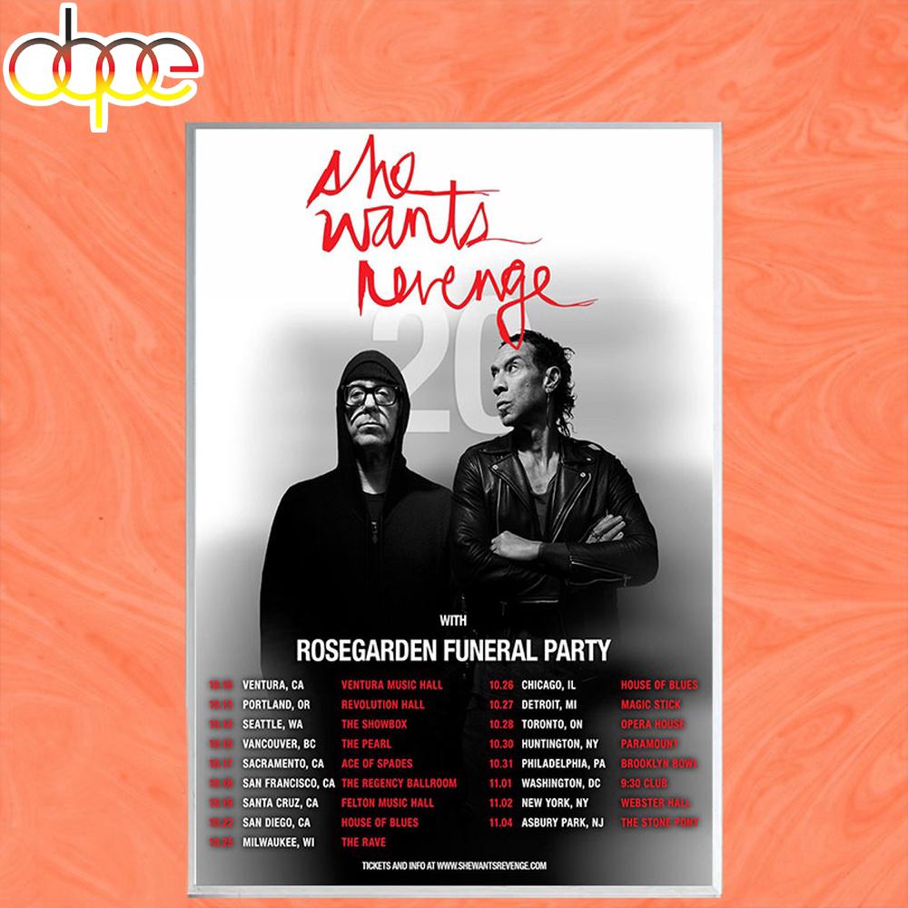 She Wants Revenge Summer Tour 2026 Poster Canvas She Wants Revenge Summer Tour 2026 Poster Canvas