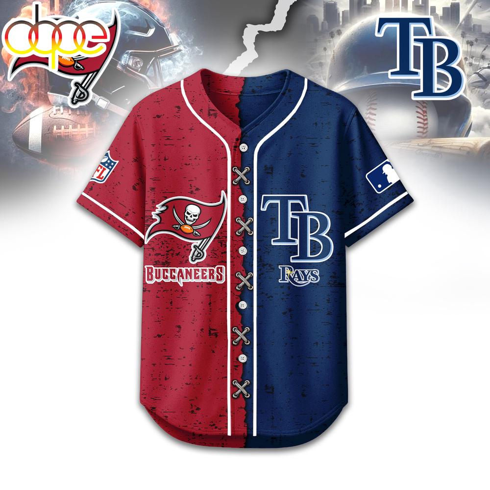 Tampa Bay Buccaneers - Tampa Bay Rays Baseball Jersey Shirt