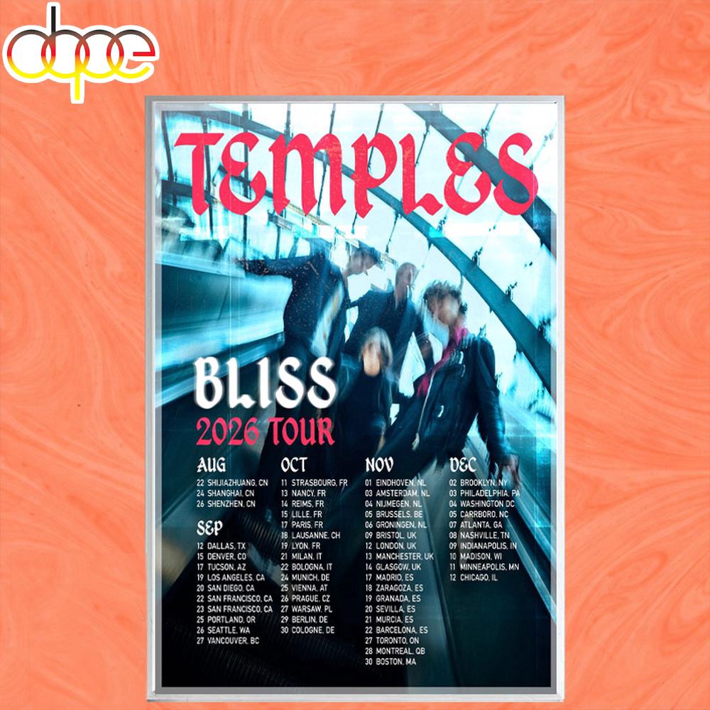 Temples Tour 2026 Poster Canvas Temples Tour 2026 Poster Canvas