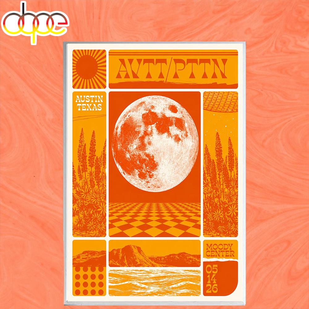The Avett Brothers May 14 2026 Concert Moody Center ATX Austin Poster Canvas