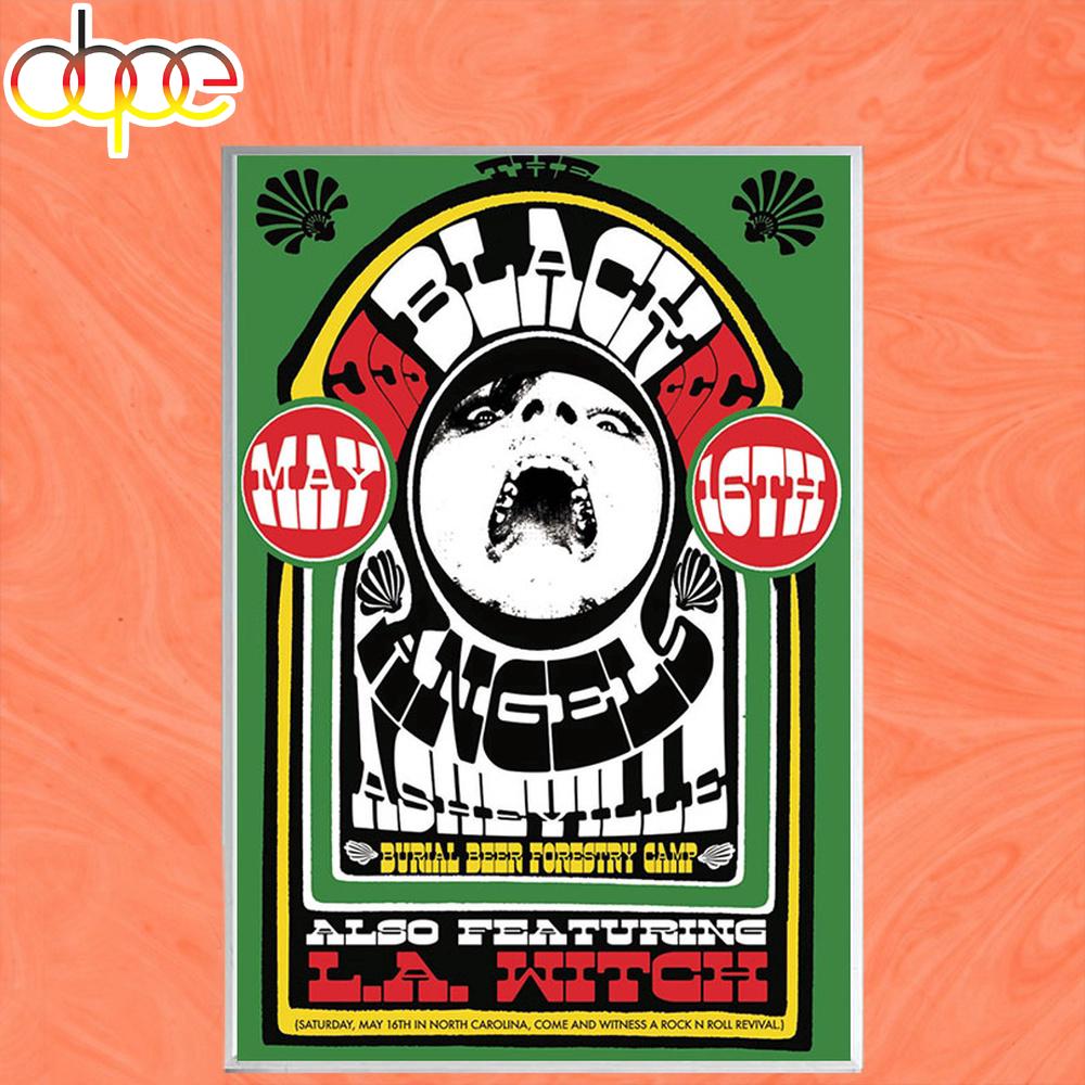 The Black Angels May 16 2026 Burial Beer Co Forestry Camp Asheville NC Tour Poster Canvas
