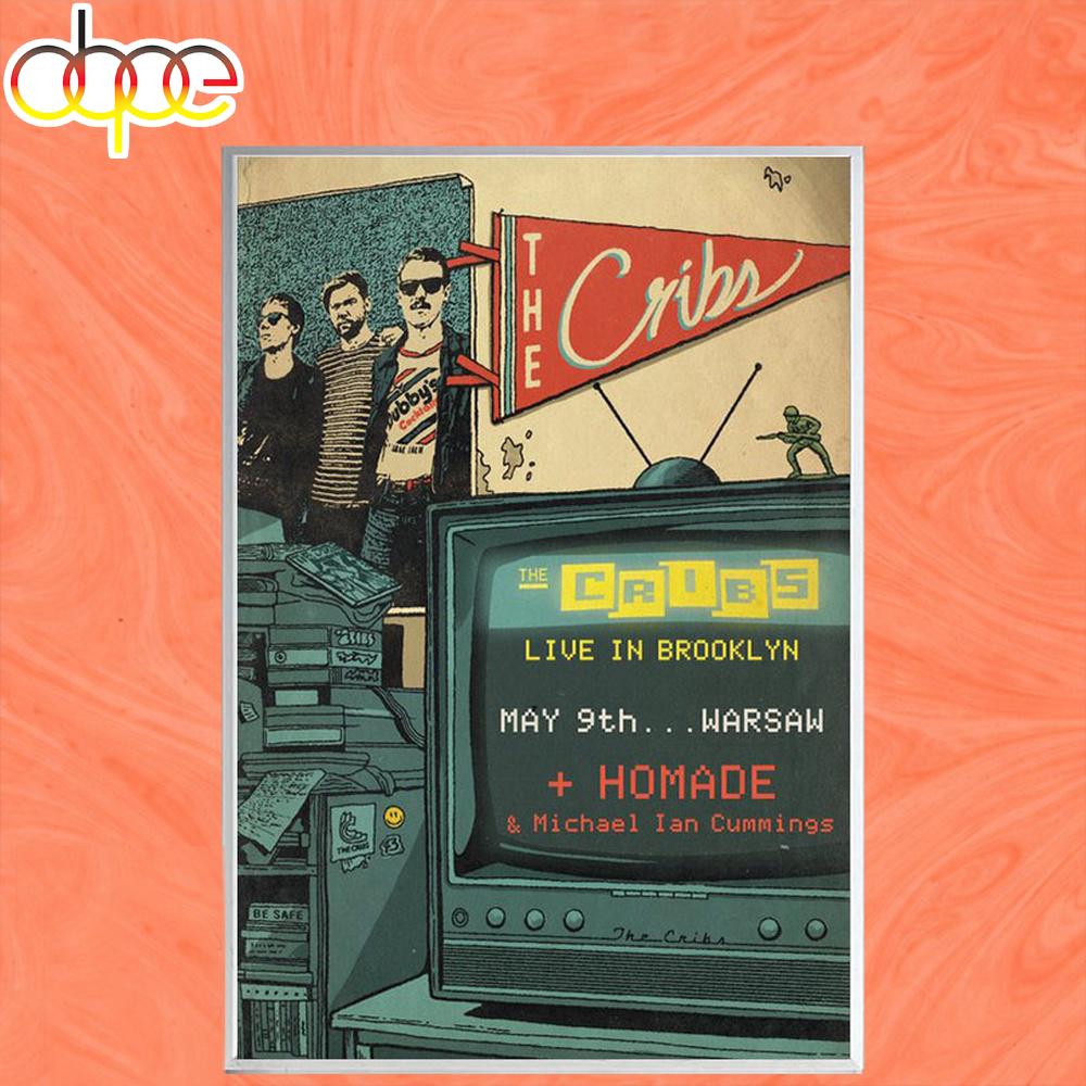 The Cribs May 09 2026 Concert Brooklyn, NY Poster Canvas The Cribs May 09 2026 Concert Brooklyn, NY Poster Canvas