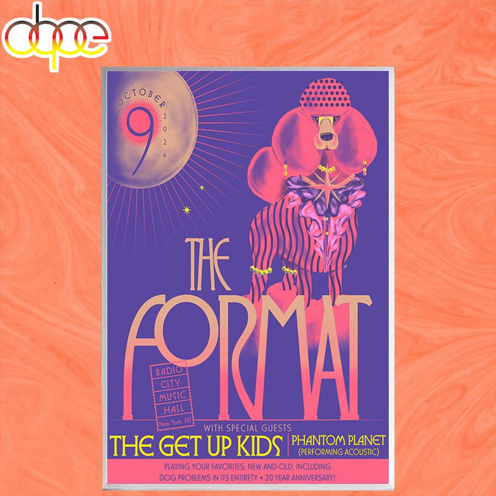 The Format New York NY Tour Oct 9 2026 Poster Canvas The Format New York NY Tour Oct 9 2026 Poster Canvas
