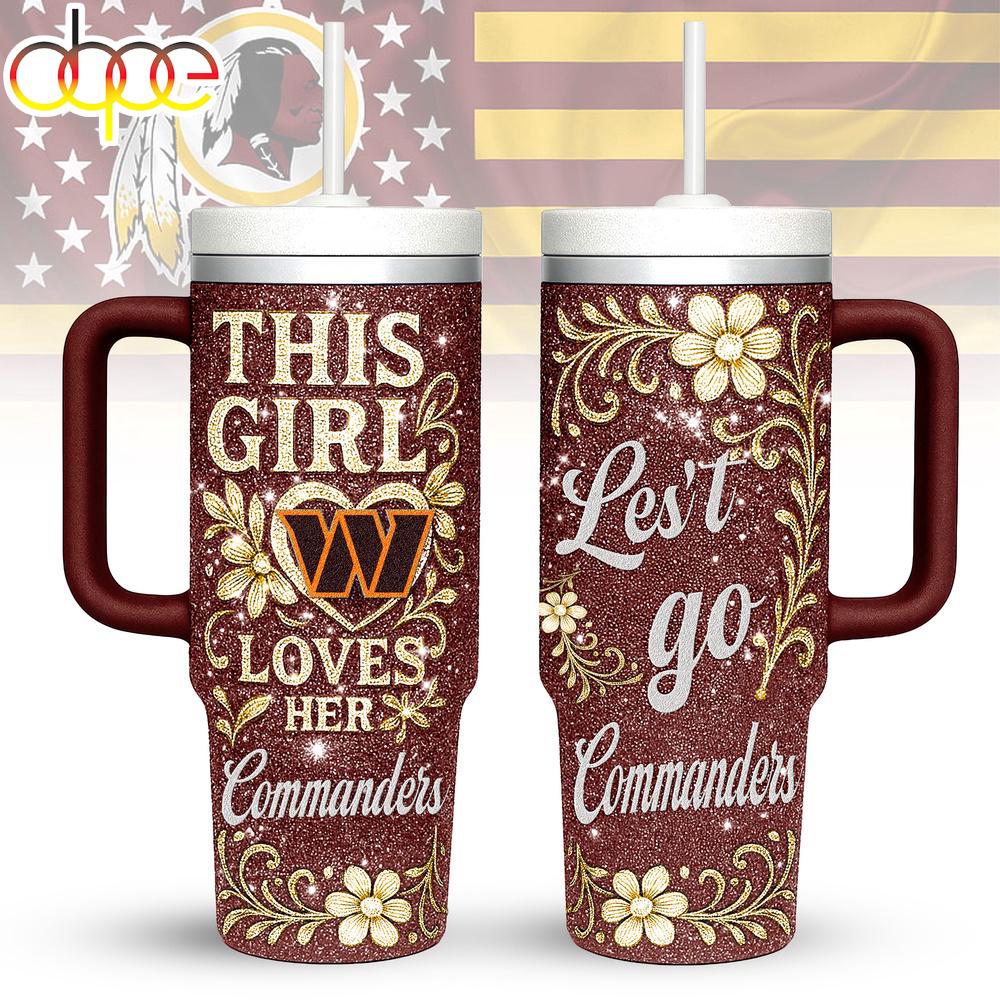 Washington Commanders Let's Go Tumbler 40Oz With Handle