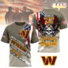 Washington Commanders NFL Proud U.S. Veteran 3D T-Shirt Washington Commanders NFL Proud U.S. Veteran 3D T-Shirt