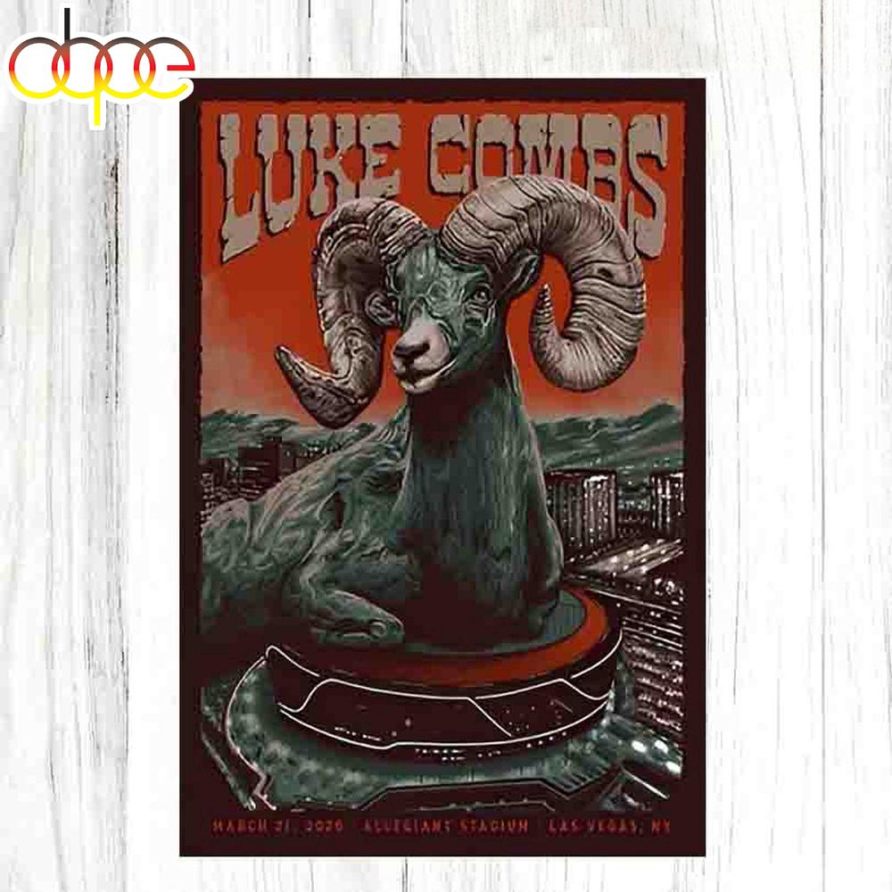 Luke Combs 03.21.2026 Allegiant Stadium Las Vegas, NV Poster Canvas Luke Combs 03.21.2026 Allegiant Stadium Las Vegas, NV Poster Canvas