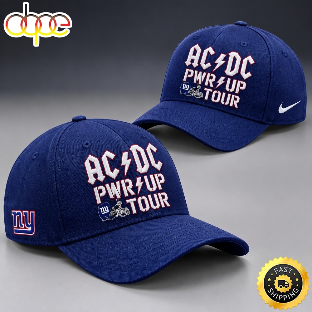 ACDC x New York Giants POWER UP TOUR 2026 Baseball Cap