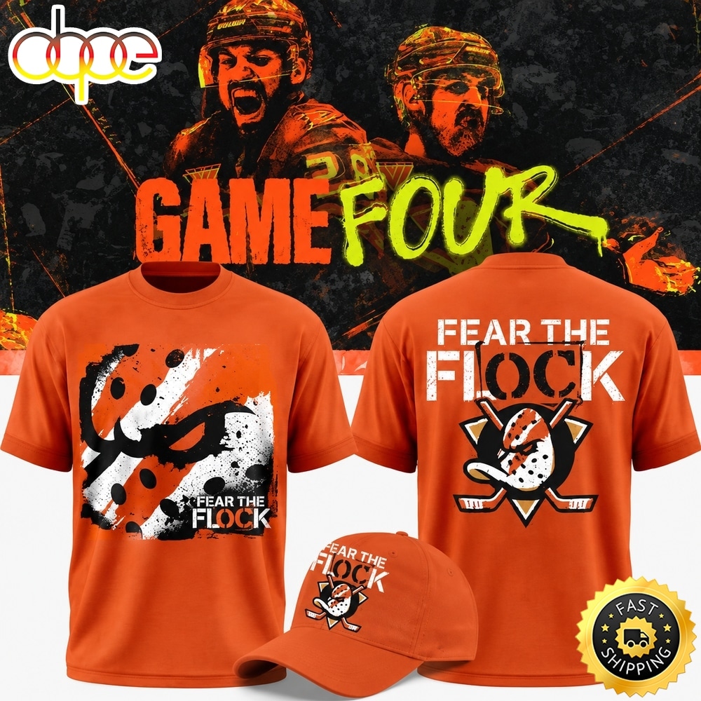Anaheim Ducks 2026 Fear The Flock Playoff Game 4 T Shirt
