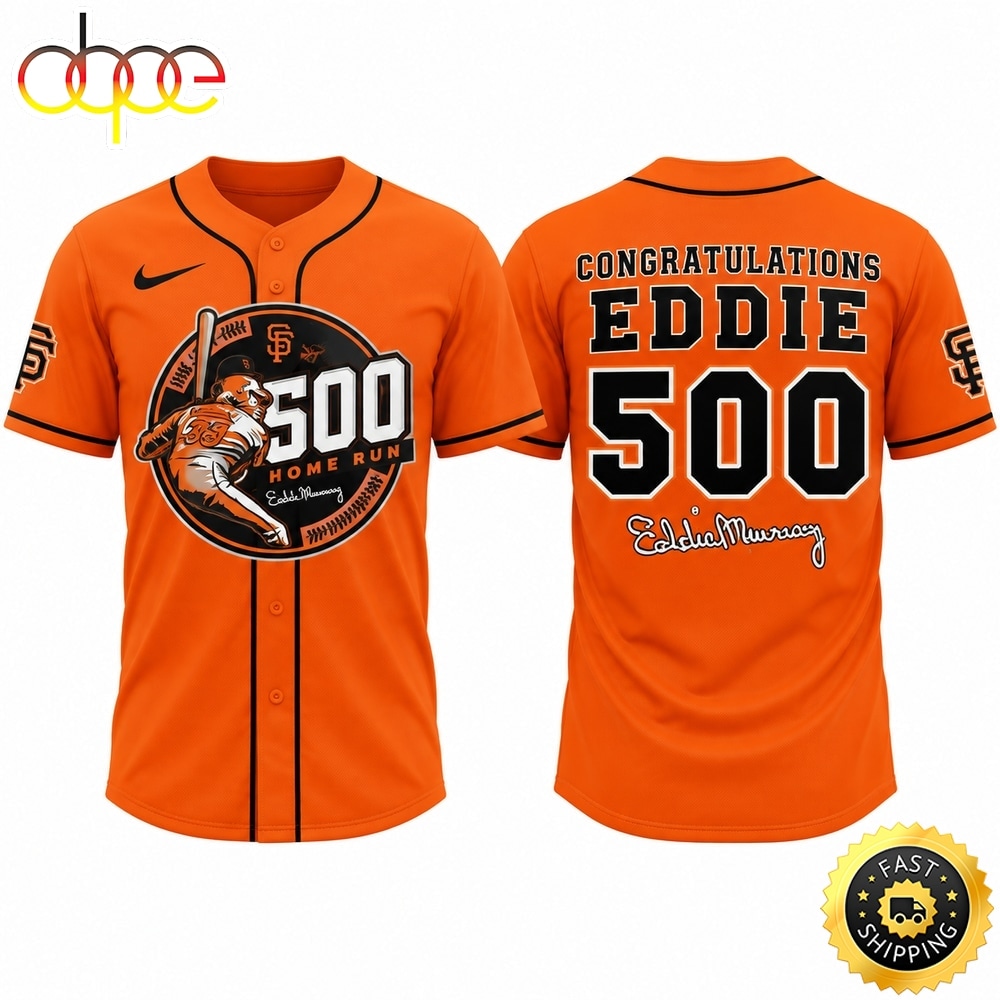 Baltimore Orioles Eddie Murray 500 Home Run Anniversary 2026 Orange Baseball Jersey