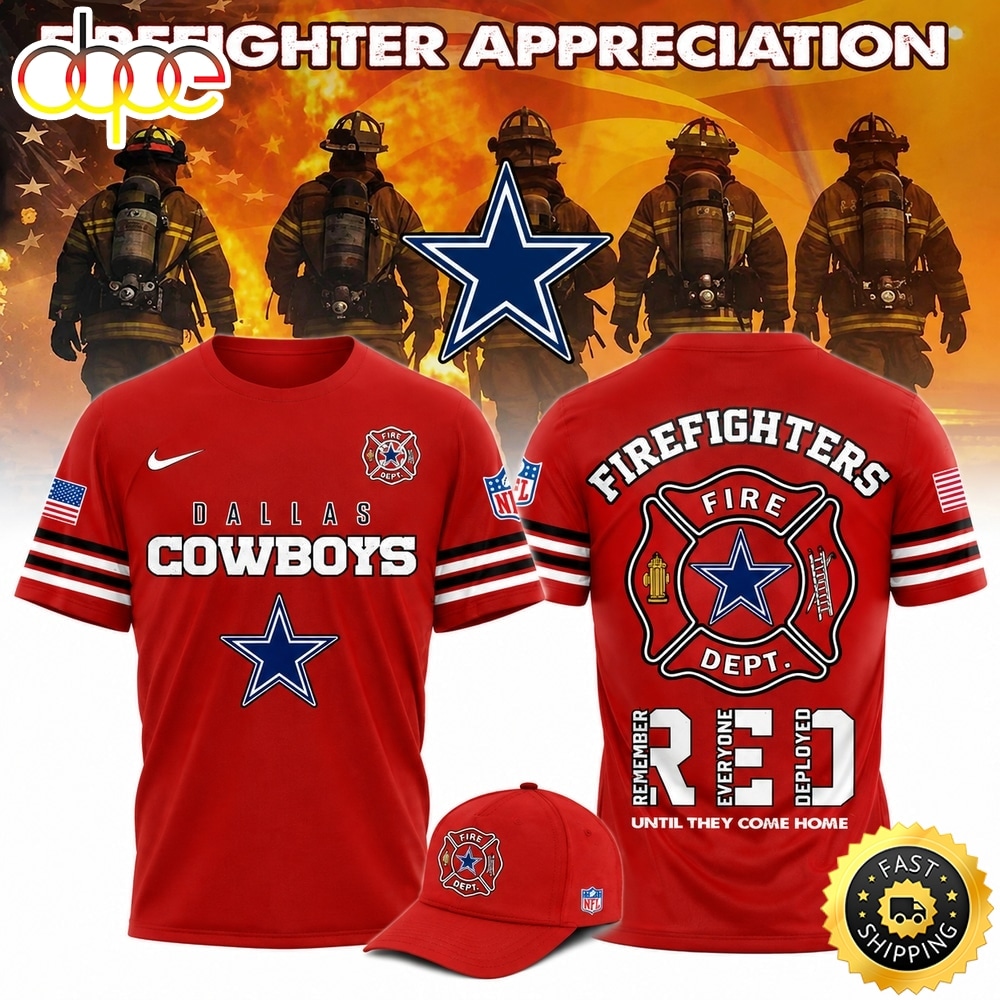 Dallas Cowboys x Firefighter Appreciation Night 2026 Limited Edition T Shirt