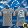Detroit Lions x Anti Social Social Club Impact Blossom Graphic T Shirt Detroit Lions x Anti Social Social Club Impact Blossom Graphic T Shirt