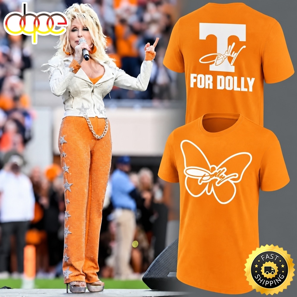 Dolly Parton off Tennessee Football For Dolly Yellow T Shirt