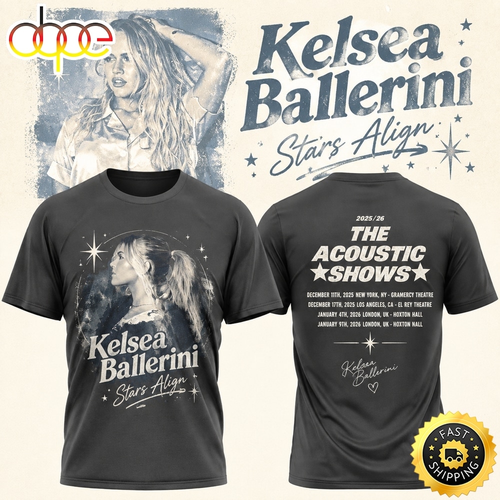 Freya Skye Stars Align Tour 2026 Graphic Black T Shirt
