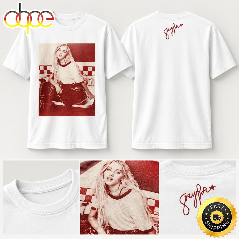 Freya Skye Stars Align Tour 2026 Graphic Signature White T Shirt