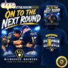 Milwaukee Brewers 2026 Postseason Clinched Win Our Way Graphic T Shirt Milwaukee Brewers 2026 Postseason Clinched Win Our Way Graphic T Shirt