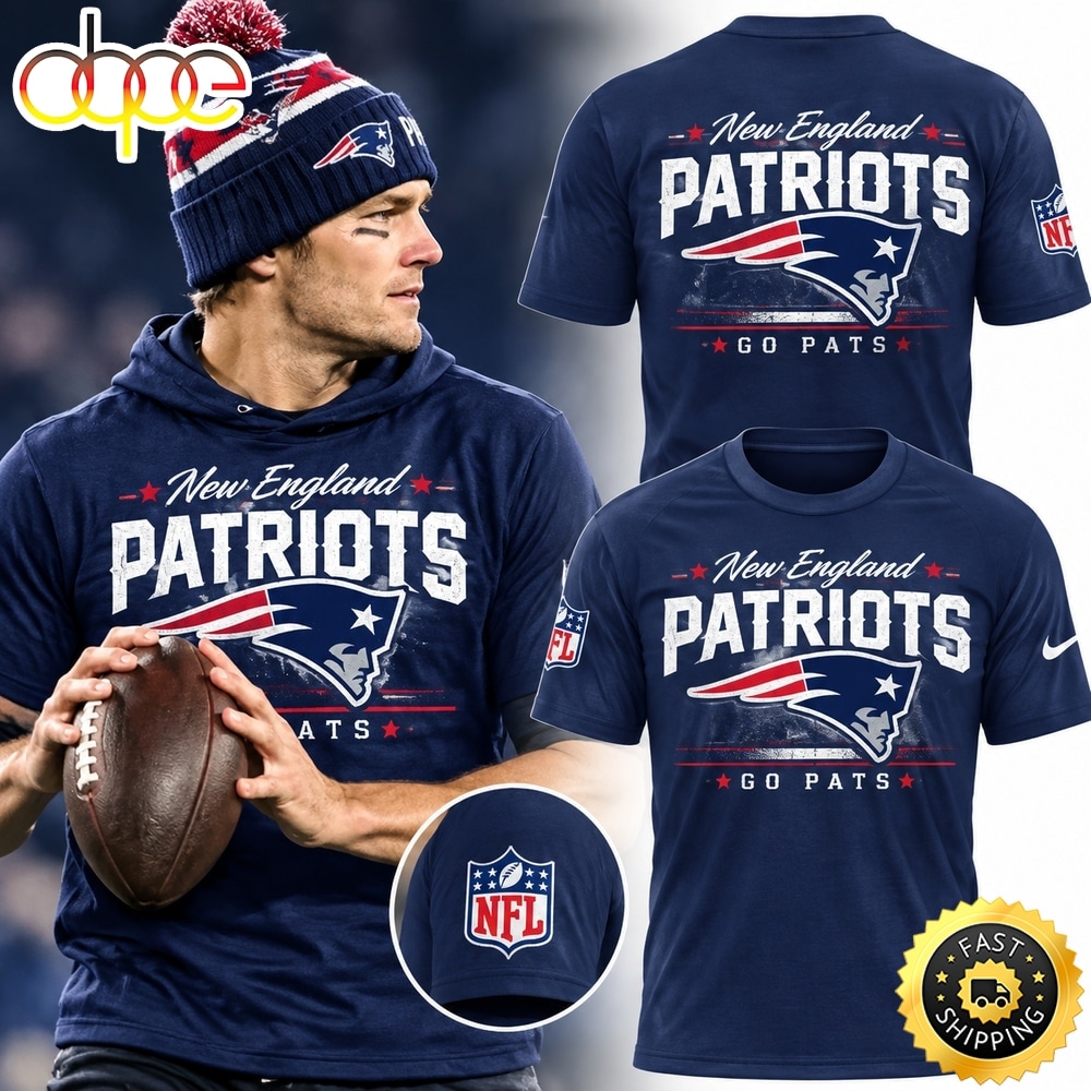 New England Patriots We Are All Patriots Storm Blue T Shirt