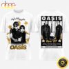 Oasis Live 27 The Band With The 3 Stripes Graphic White T Shirt Oasis Live 27 The Band With The 3 Stripes Graphic White T Shirt