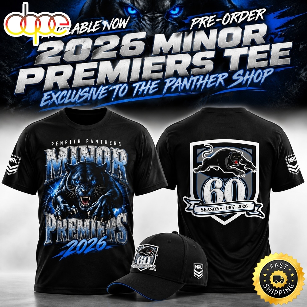 Penrith Panthers 2026 Minor Premiers Exclusive 3D Shirt