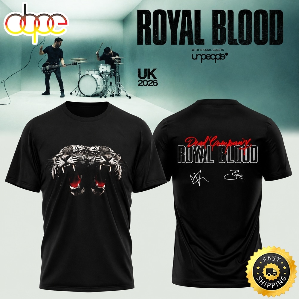 Royal Blood UK Tour Dead Company 2026 Special New Black T Shirt