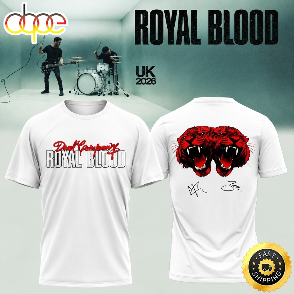 Royal Blood UK Tour Dead Company 2026 Special New White T Shirt