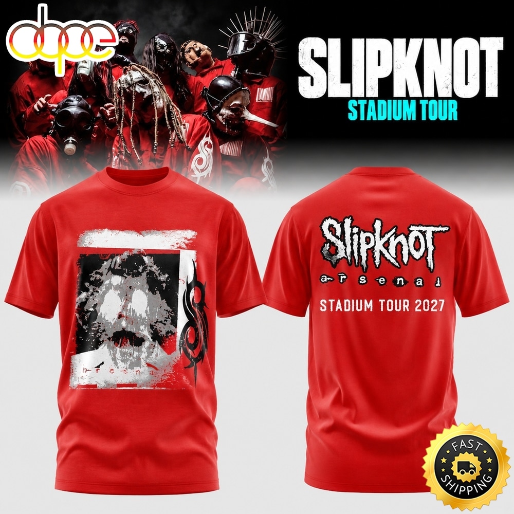 Slipknot Stadium Tour 2027 Red T Shirt