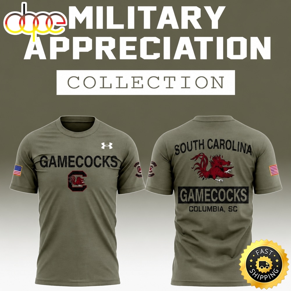 South Carolina Gamecocks x Military Appreciation 2026 Special New 3D Shirt