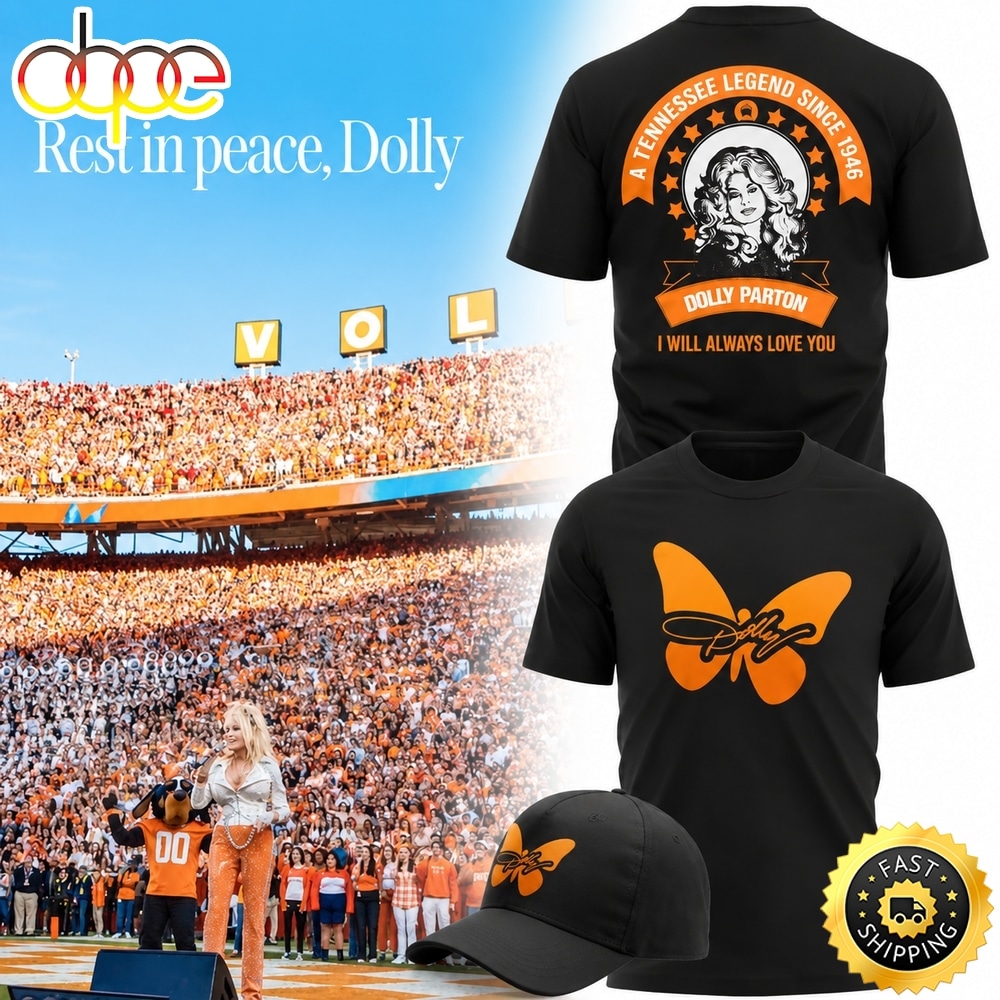 Tennessee Football x Dolly Parton Forever Butterfly T Shirt