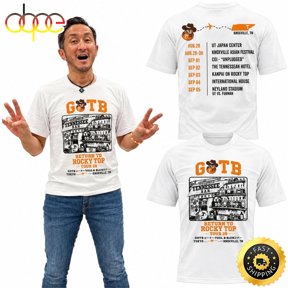 Tennessee Volunteers Good Ole Tennessee Bar Return To Rocky Top Tour T Shirt