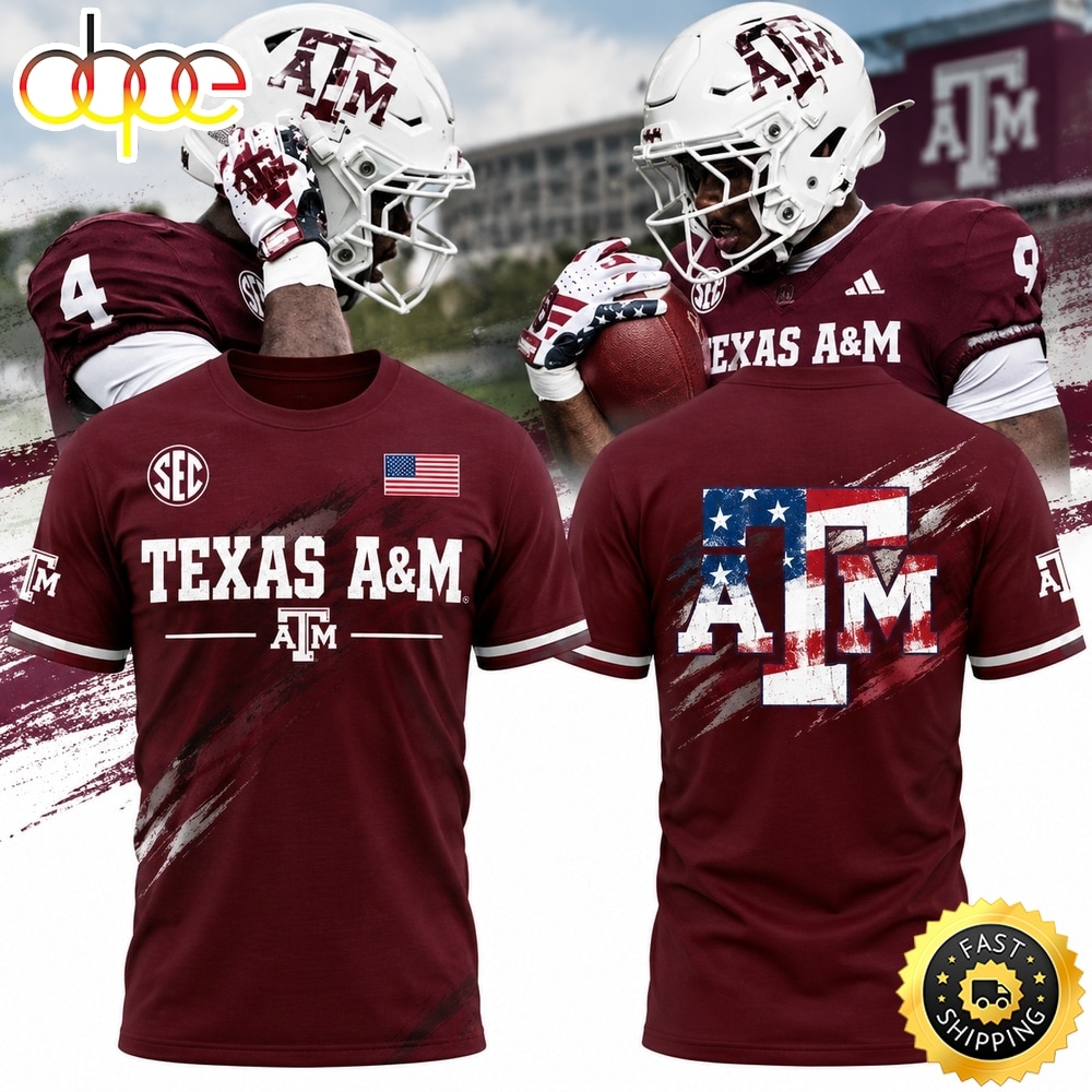 Texas A&M Aggies x Salute to Service Limited Edition 2026 Red Shirt