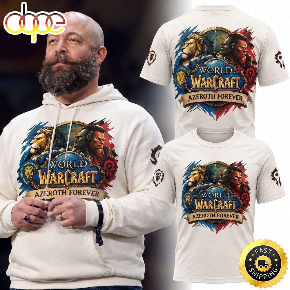 World Of Warcraft Azeroth Forever 2026 Special New White T Shirt