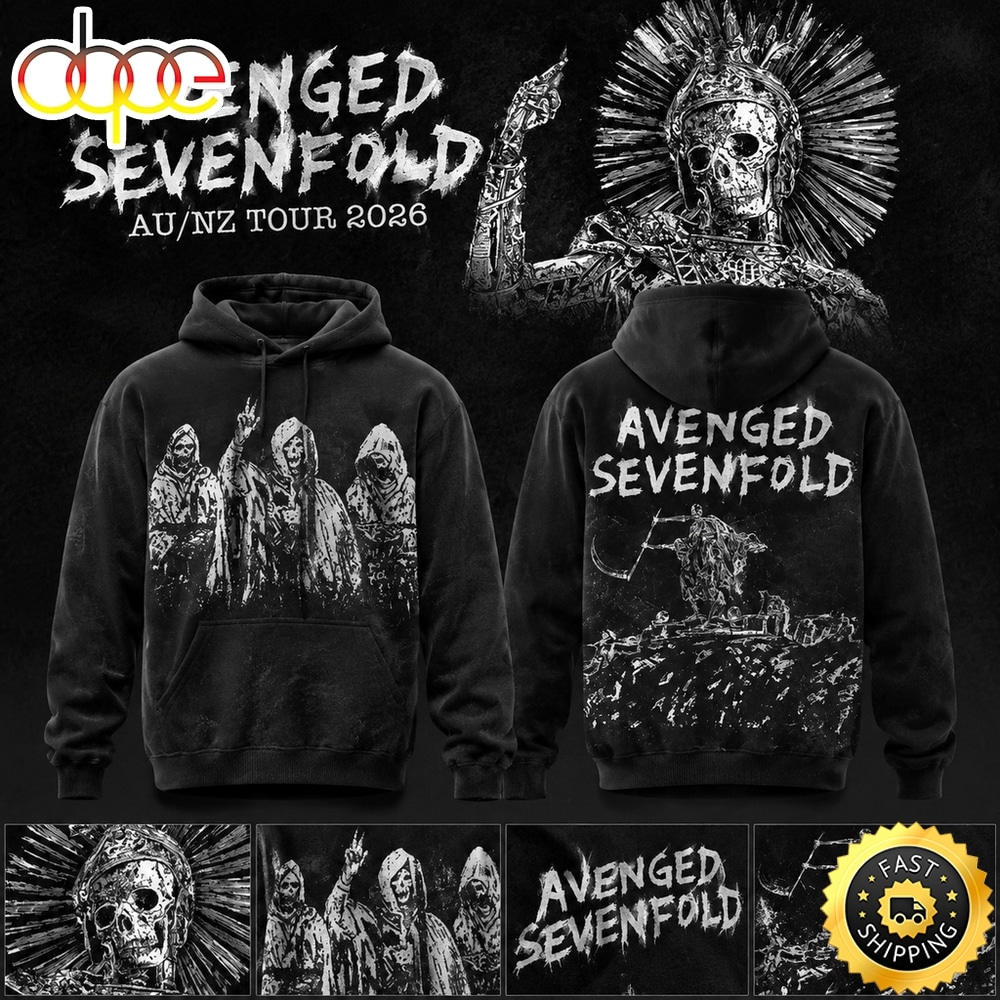 Avenged Sevenfold AUSNZ Tour 2026 Graphic Hoodie