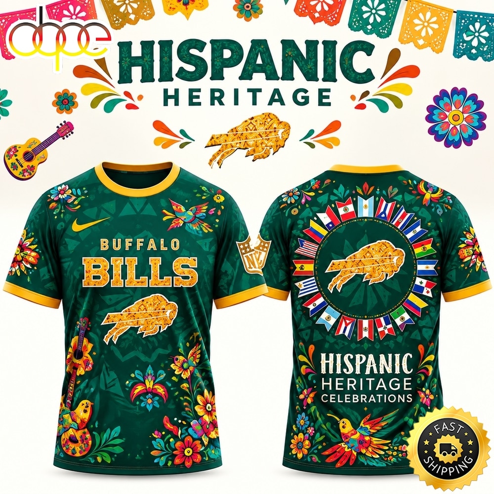 Buffalo Bills Special Hispanic Heritage Month T Shirt