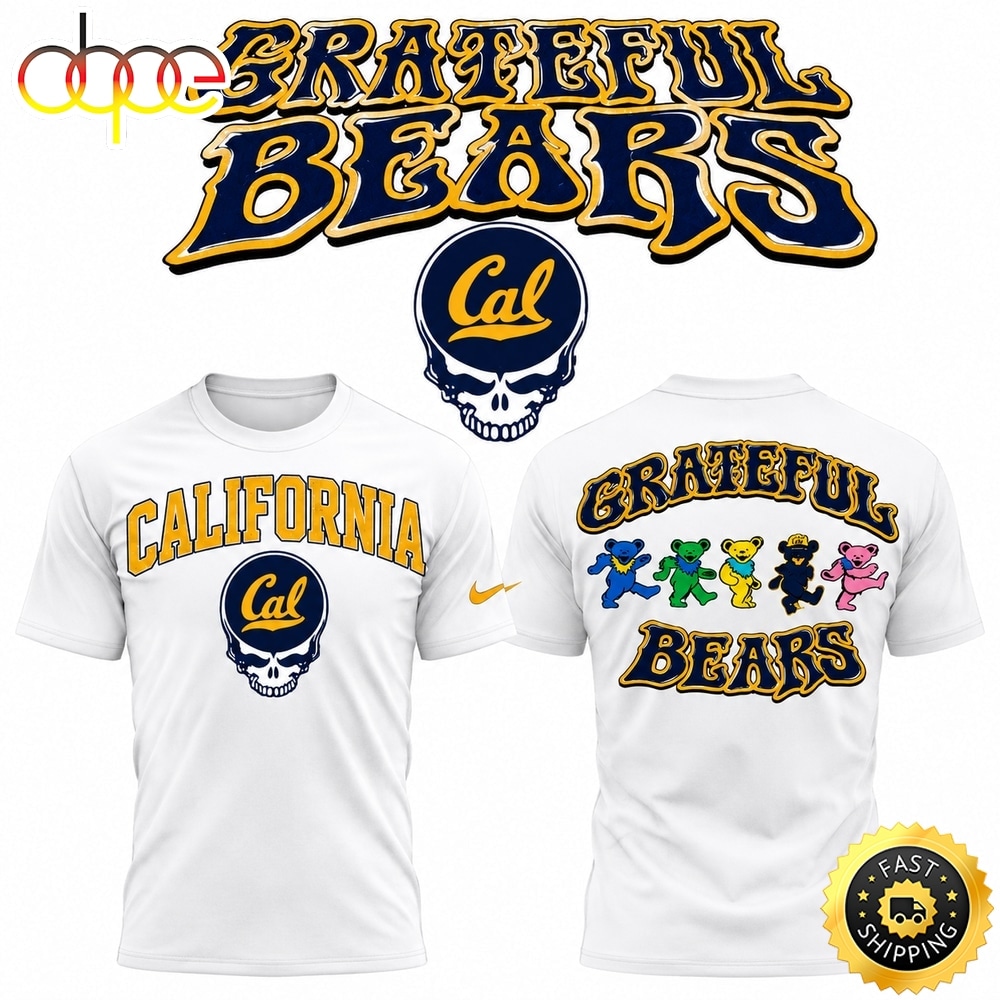 Cal Golden Bears x Grateful Dead 2026 White T Shirt