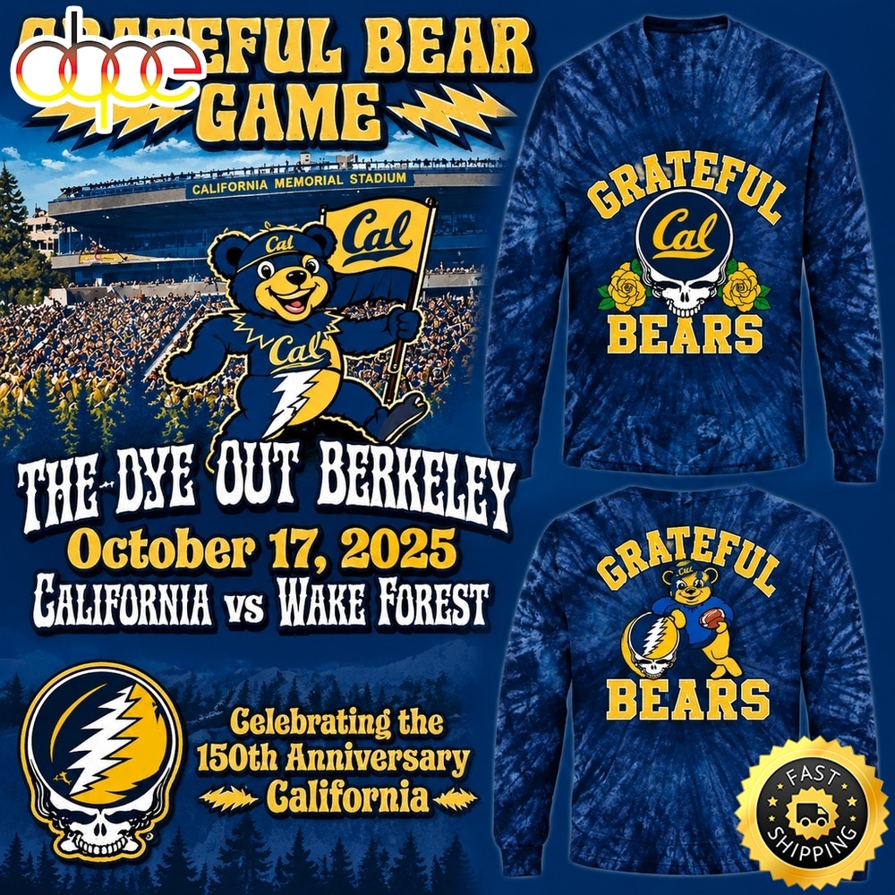California Golden Bears x Grateful Dead Tie Dye 2026 Hoodie