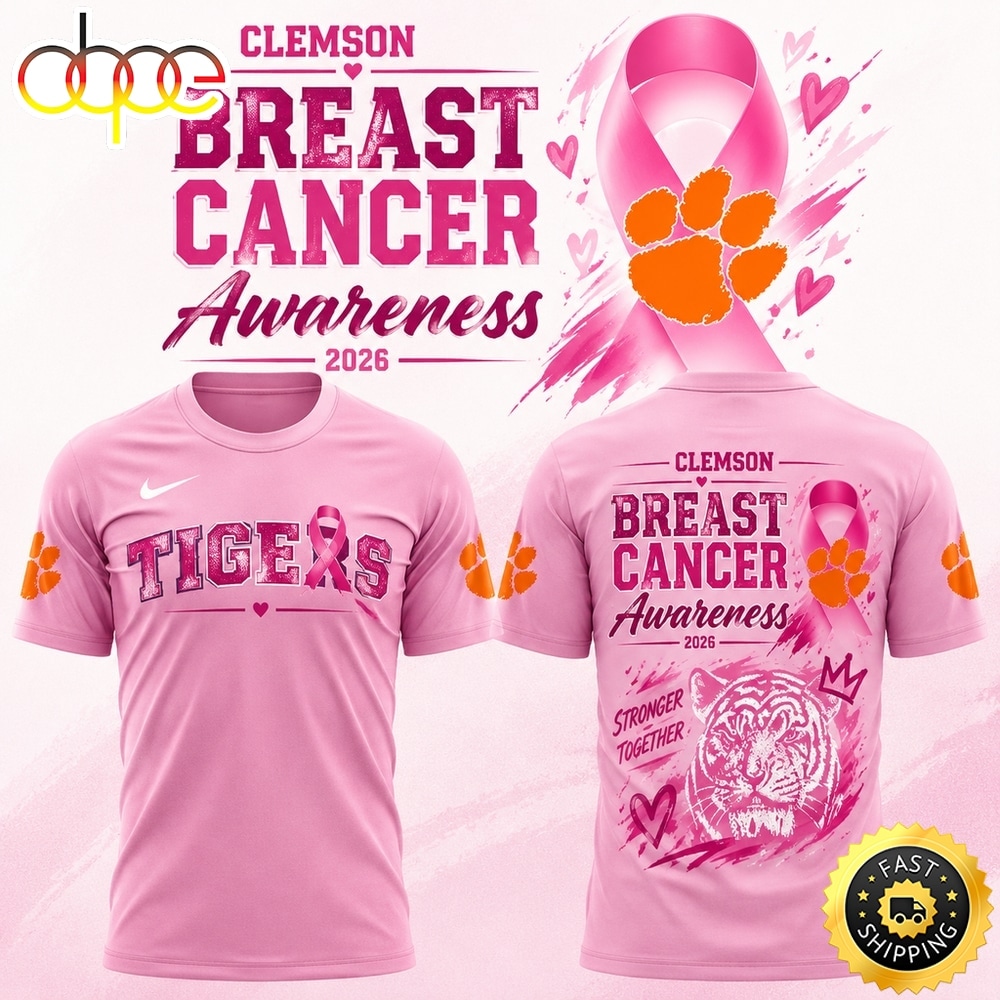 Clemson Tigers Breast Cancer Awareness Month 2026 Special T Shirt
