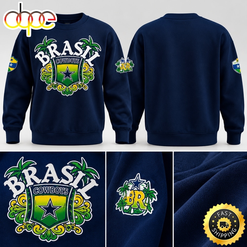Dallas Cowboys NFL Rio de Janeiro Brazil Game 2026 Graphic Sweatshirt