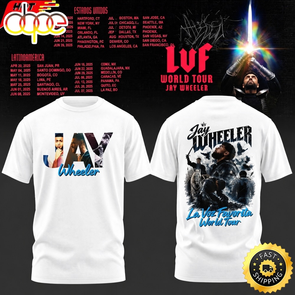 Jay Wheeler La Voz Favorita World Tour Graphic 3D Shirt