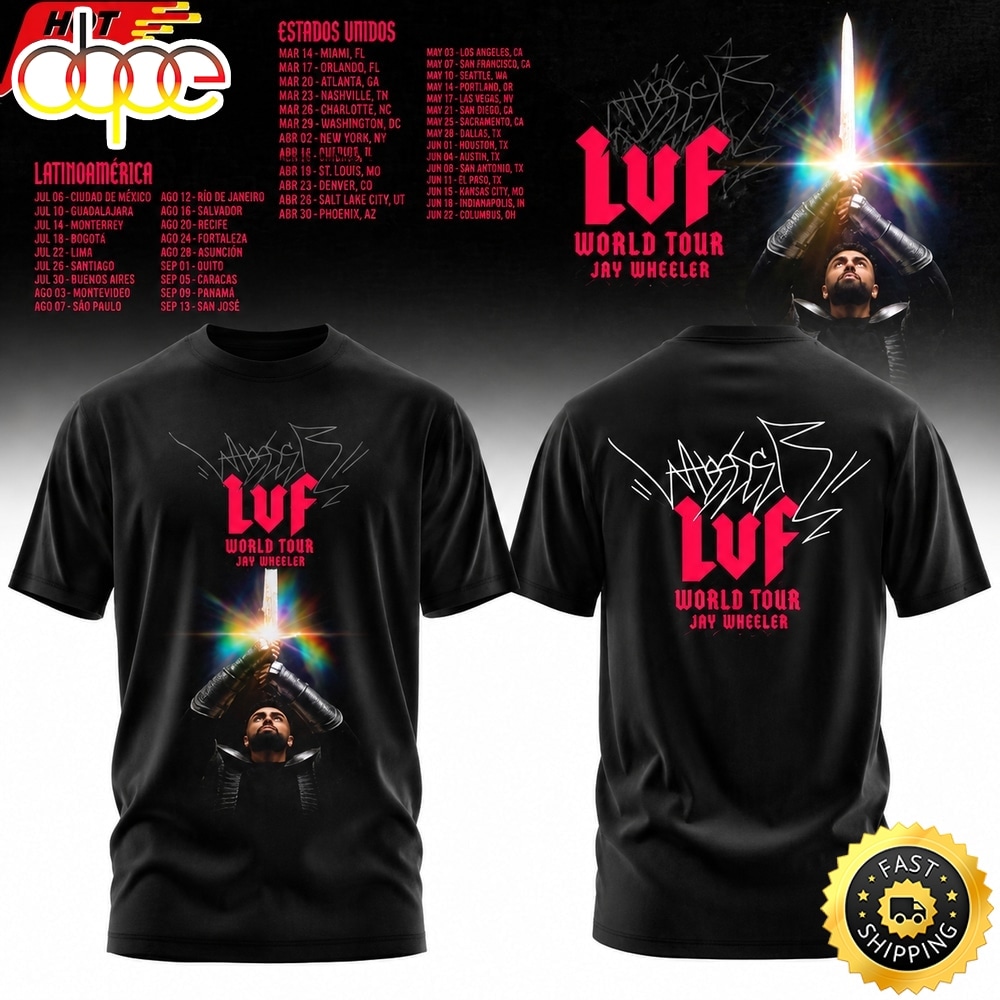 Jay Wheeler La Voz Favorita World Tour T Shirt