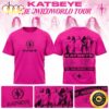 KATSEYE The Wildworld Tour Signed Pink 3D Shirt KATSEYE The Wildworld Tour Signed Pink 3D Shirt